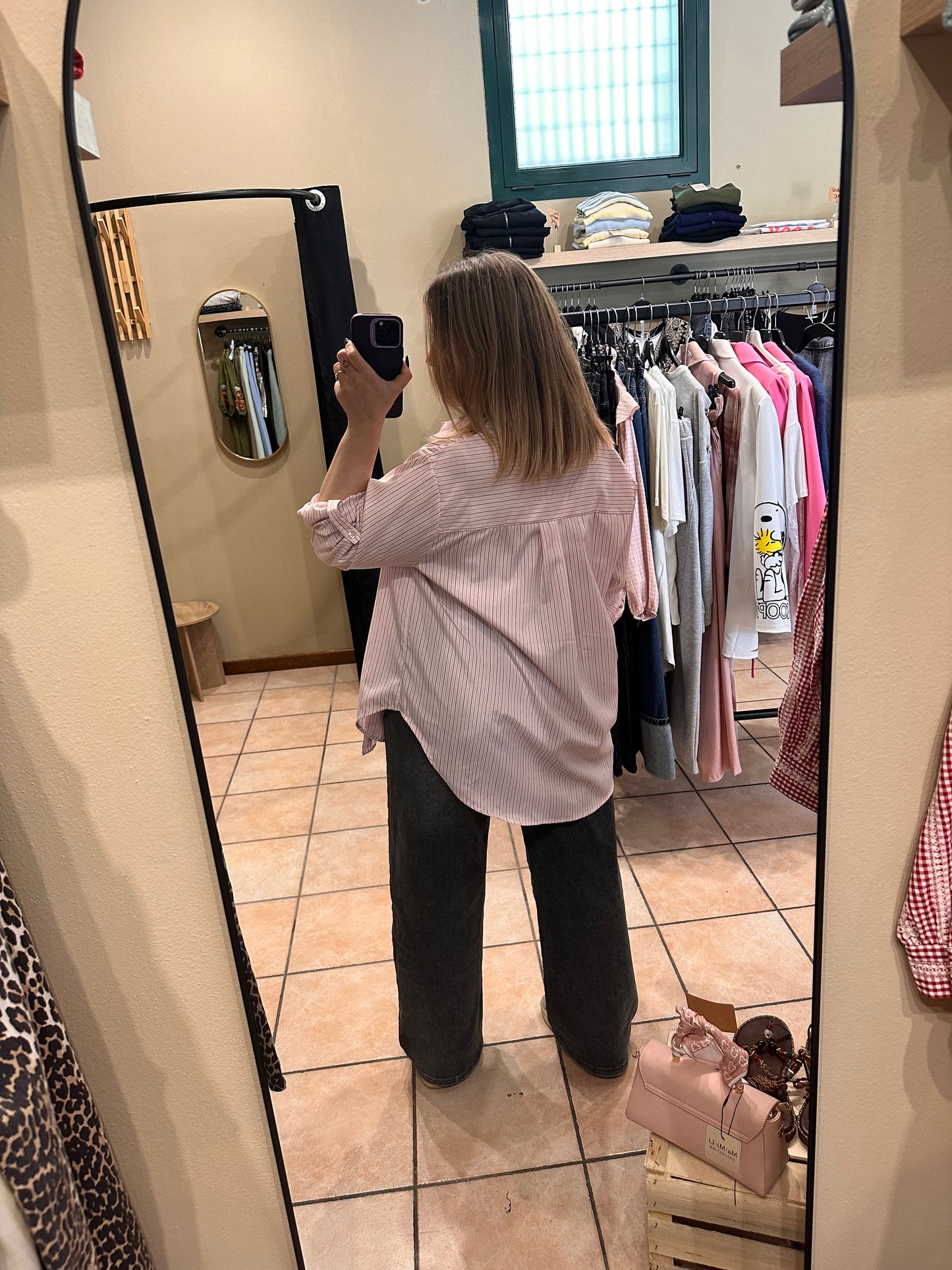 Camicia over righe