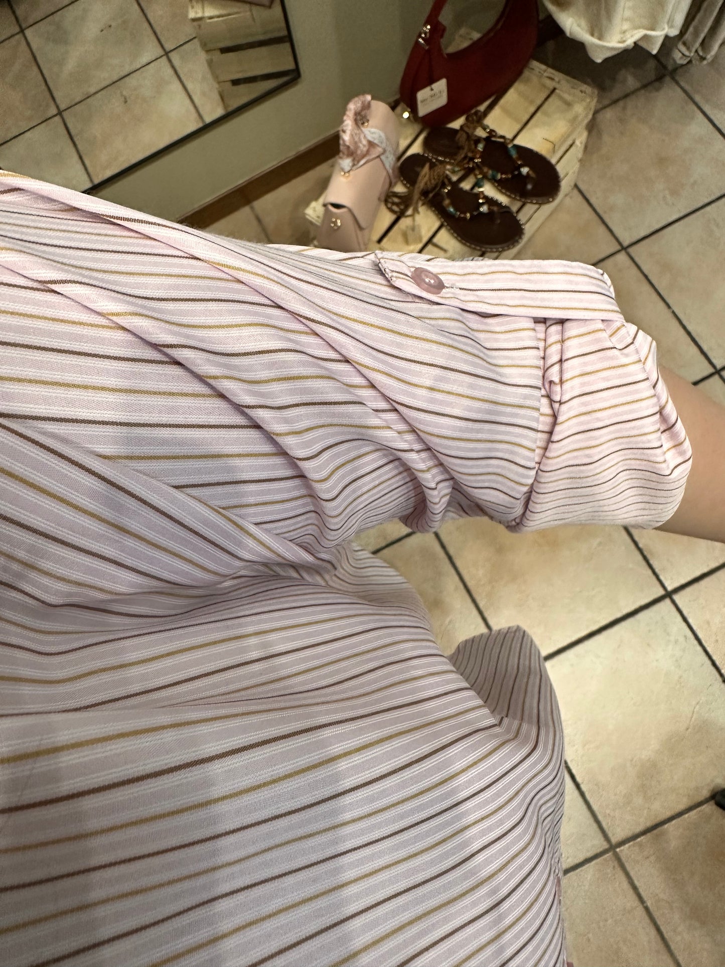 Camicia over righe