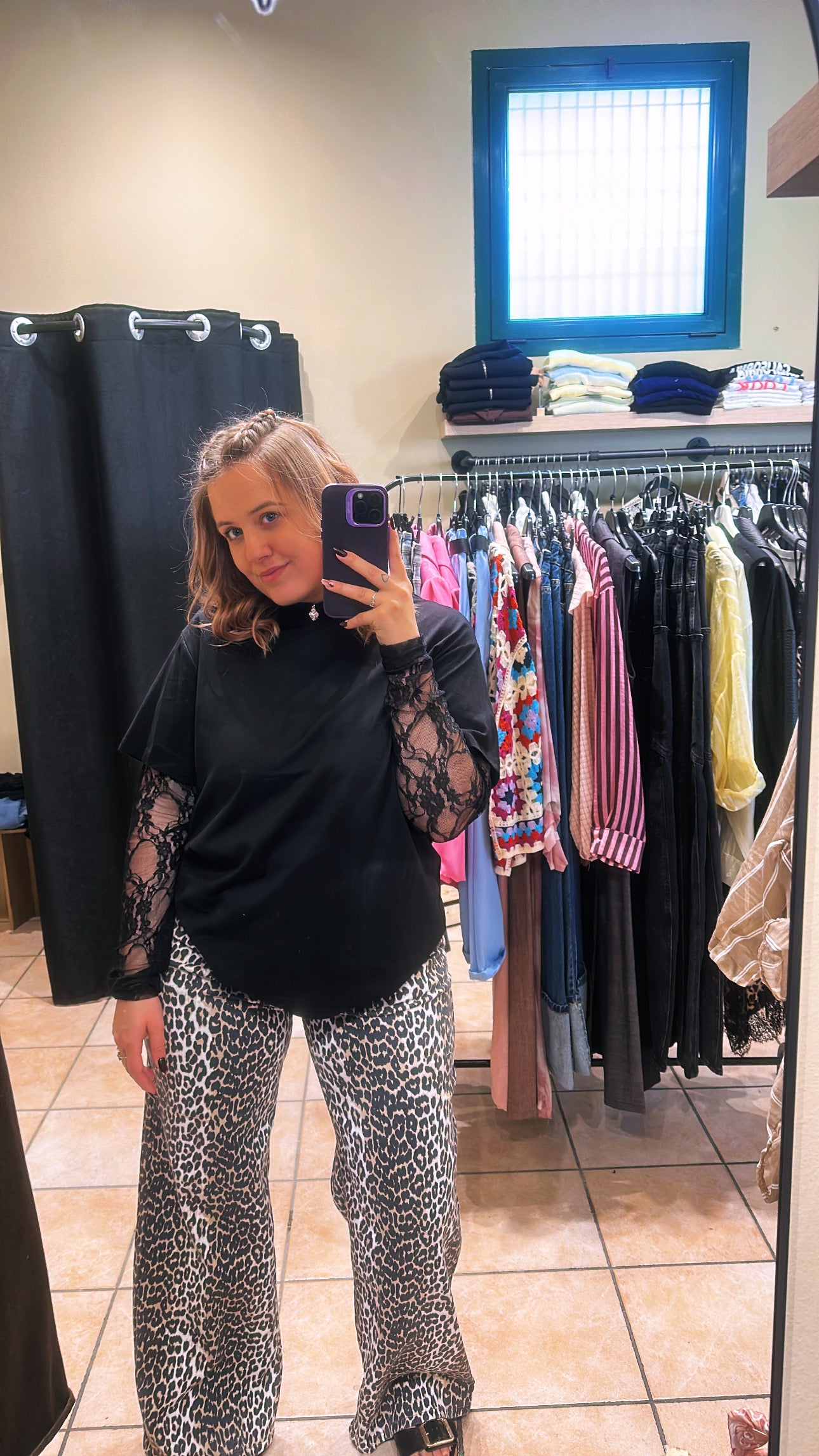 Pantalone leopardato