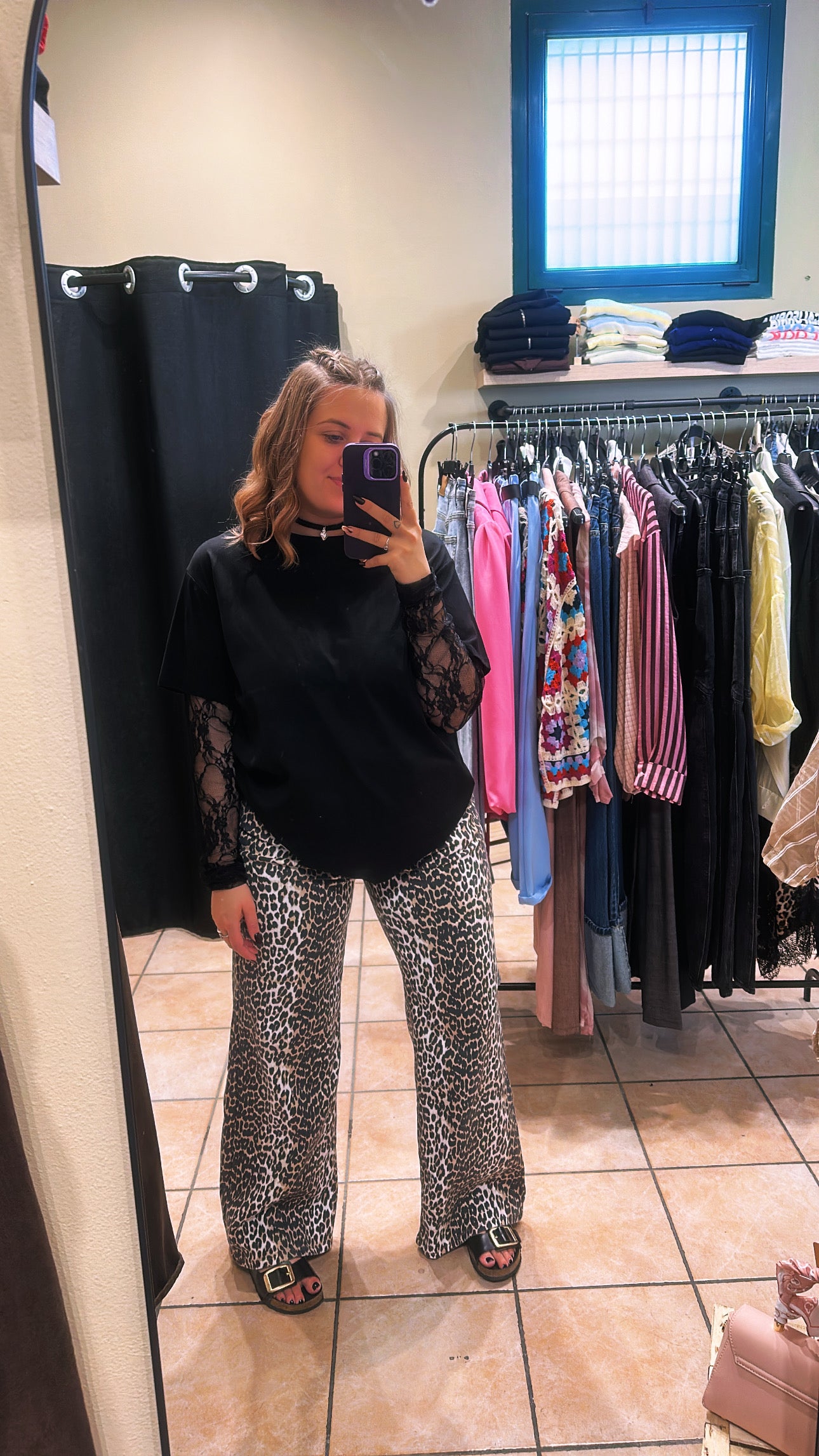 Pantalone leopardato