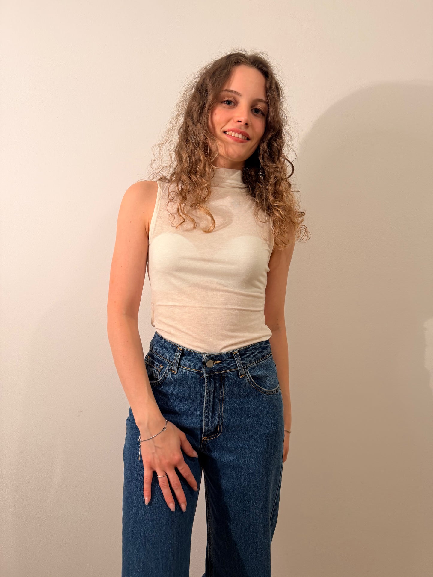 Top collo alto CASHMARE