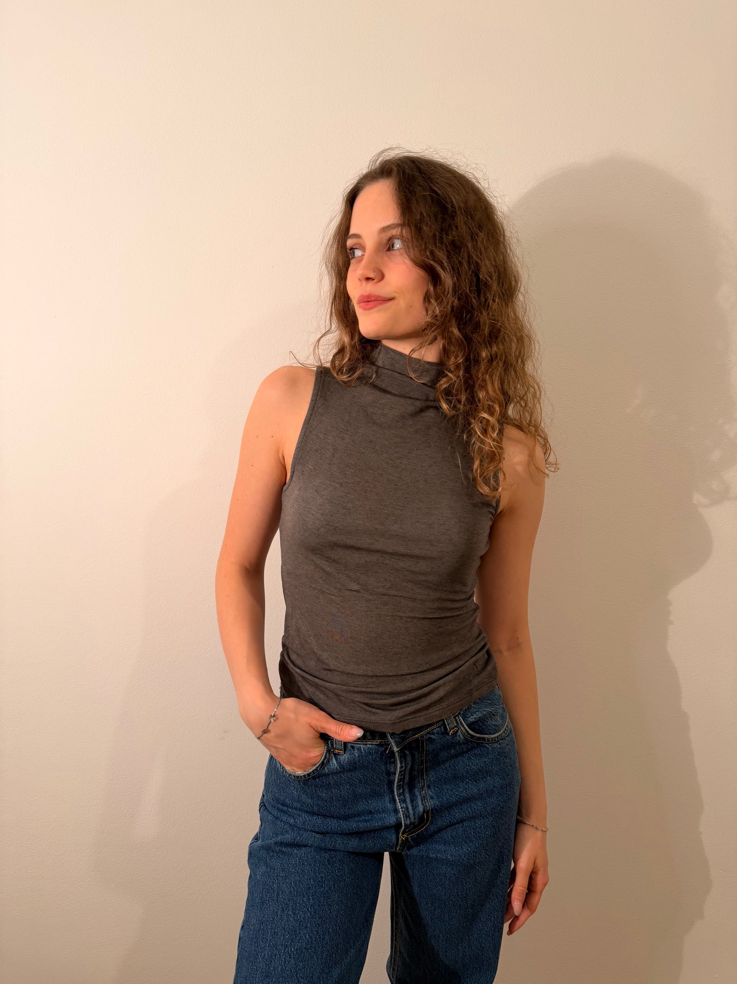 Top collo alto CASHMARE